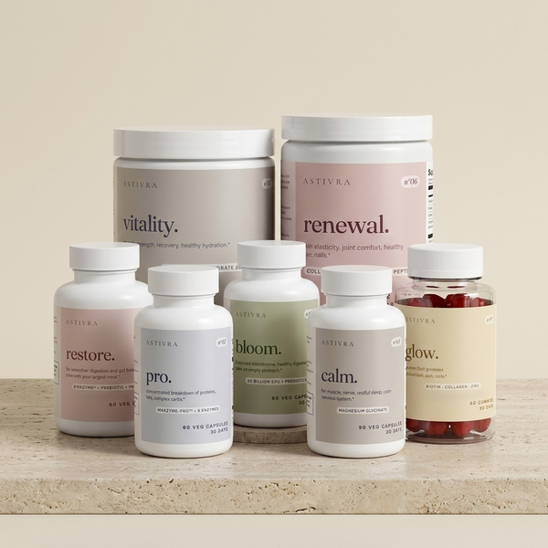 Astivra The Complete System - all seven supplement formulas